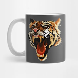 pixel tiger Mug